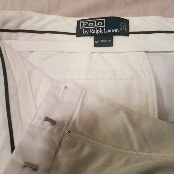 POLO RALPH LAUREN WHITE TENNIS SHORTS Size 40 - Picture 6 of 14